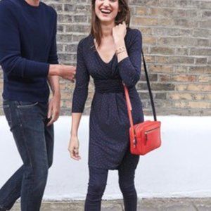 BODEN Marion Jersey Tunic Dress Navy Blue 8